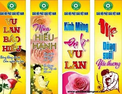 Những mẫu băng rôn Vu Lan báo hiếu PL 2557