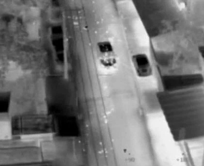 Trực thăng cảnh sát xả súng vào xe nghi phạm ma túy