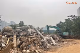 Phường Xuân Phương dẹp bỏ bãi đổ thải, VLXD trái phép 