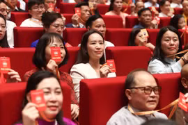 Toàn cảnh khai mạc phiên làm việc đầu tiên Đại hội MTTQ Việt Nam lần thứ XI