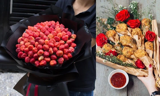 Ngắm những bó hoa Valentine từ đồ ăn khiến tín đồ hảo ngọt mê mẩn 