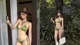 "Hot girl cổ vũ" khoe dáng bốc lửa giữa thiên nhiên xanh mát