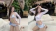 "Hot girl gen Z" Mai Hương giao diện đi biển "slay" hết nấc
