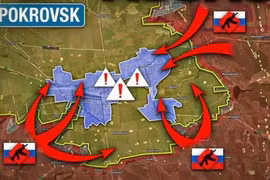 Chiến tranh hai mặt trận: Nếu quân đội Nga tấn công hai thành phố “song sinh” (Slavyansk và Kramatorsk) từ phía bắc, quân đội Ukraine phải lựa chọn giữa tỉnh Dnieper và hai thành phố song sinh. Chuyện này giống như một quả trứng sống - dù bóp thế nào thì nó cũng sẽ rất dễ vỡ.