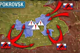 Chiến tranh hai mặt trận: Nếu quân đội Nga tấn công hai thành phố “song sinh” (Slavyansk và Kramatorsk) từ phía bắc, quân đội Ukraine phải lựa chọn giữa tỉnh Dnieper và hai thành phố song sinh. Chuyện này giống như một quả trứng sống - dù bóp thế nào thì nó cũng sẽ rất dễ vỡ.