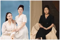 Đàm Thu Trang khoe mẹ ruột có vẻ ngoài quý phái