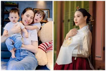 Nhan sắc mặn mà theo thời gian của Đàm Thu Trang sau khi làm mẹ