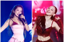 Chi Pu - Tóc Tiên khoe dáng gợi cảm tại nhạc hội Waterbomb