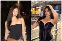 Con gái Lưu Thiên Hương xinh như lai Tây, ăn mặc gợi cảm