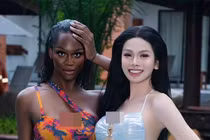 Hà Tâm Như và tân Hoa hậu Chuyển giới Quốc tế 2025 đọ vẻ gợi cảm với bikini