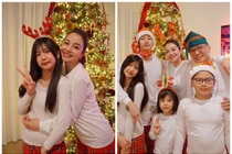 Hoa hậu Jennifer Phạm khoe khoảnh khắc ấm áp bên chồng con