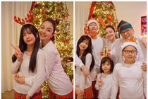 Hoa hậu Jennifer Phạm khoe khoảnh khắc ấm áp bên chồng con