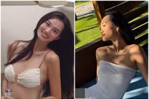 Á hậu Quỳnh Anh gây chú ý khi diện bikini khoe dáng nuột nà