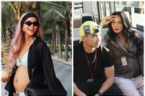 H’hen Niê diện bikini khoe bụng bầu, được chồng “nịnh”