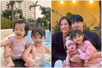 Hai cô con gái xinh như búp bê của Đông Nhi - Ông Cao Thắng