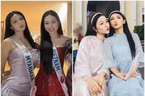 Hoa hậu Kiều Duy thân thiết với mỹ nhân Myanmar Nana