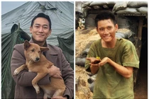 Hình ảnh thư giãn hiếm có ở hậu trường phim “Mưa đỏ”