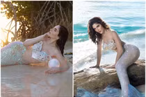 Hoa hậu Hoàn vũ Venezuela 2025 hóa nàng tiên cá đẹp tuyệt trần