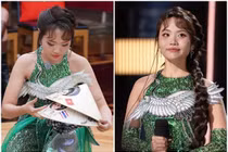 Phương Mỹ Chi tặng nón lá cho thí sinh ở Sing! Asia 2025