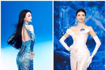 Người mẫu Tuyên Dương cao 1m80 gây chú ý ở Miss World Vietnam 2025 