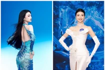 Người mẫu Tuyên Dương cao 1m80 gây chú ý ở Miss World Vietnam 2025 