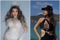 Hoa hậu Chuyển giới Việt Nam Trân Đài ăn mặc táo bạo