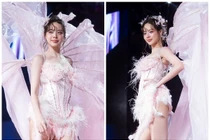 Hoa hậu Thanh Thủy hóa thiên thần trong concert của Hòa Minzy