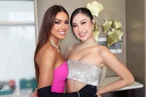 Hoa hậu Phương Linh gợi cảm, đọ sắc mỹ nhân Brazil ở Miss Cosmo 2025