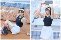 Thanh Hương trẻ xinh không ngờ trên sân pickleball