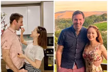 Hình ảnh Lan Phương - chồng Tây quấn quýt trước ly thân