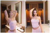 Ninh Dương Lan Ngọc diện đồ ngủ khiến fan "xịt máu mũi"