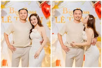 Vợ chồng Vy Oanh tình tứ trong tiệc sinh nhật 