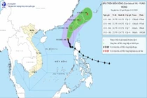 Bão số 14 Fung Wong mạnh cấp 12, giật cấp 15