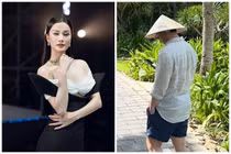 Á hậu Hương Ly liên tục úp mở hình ảnh bạn trai 