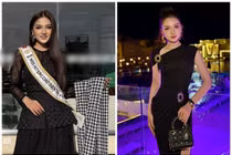 Thu Ngân chọn phong cách kín đáo khi nhập cuộc ở Miss Intercontinental
