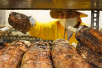 Xuyên đêm nướng hàng nghìn con cá lóc bán ngày vía Thần Tài