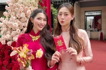 Lương Thùy Linh làm phù dâu cho Á hậu Quỳnh Châu