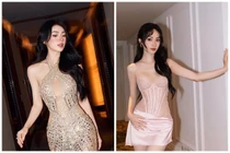 Á hậu Vũ Thúy Quỳnh đẹp như "búp bê sống"