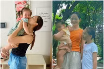 Lan Phương tận hưởng cuộc sống bình yên bên hai con sau ly thân