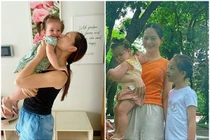 Lan Phương tận hưởng cuộc sống bình yên bên hai con sau ly thân