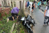 Đi xe máy chở 3, nam sinh ở Quảng Ngãi tử nạn thương tâm