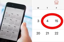 Giật mình lý do lịch trên điện thoại "bốc hơi"10 ngày