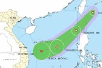 Bão số 12 giảm cấp, thêm một áp thấp nhiệt đới xuất hiện gần Biển Đông