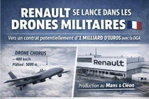 Hãng xe Renault nhận 1 tỷ euro để sản xuất UAV cho quân đội Pháp