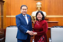 Chủ tịch Quốc hội thăm, chúc Tết Ủy ban Trung ương MTTQ Việt Nam