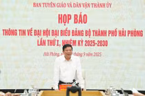 Họp báo thông tin Đại hội đại biểu Đảng bộ TP Hải Phòng lần thứ I
