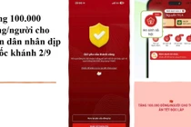 Cảnh báo lừa đảo liên quan chính sách tặng quà 100.000đ dịp Quốc khánh 2/9