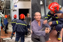 Kịp thời cứu 1 người dân trong đám cháy ở Hải Phòng