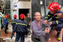 Kịp thời cứu 1 người dân trong đám cháy ở Hải Phòng