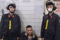 Bắt kẻ điều khiển xe mô tô đâm vào chân Cảnh sát giao thông ở Hải Phòng